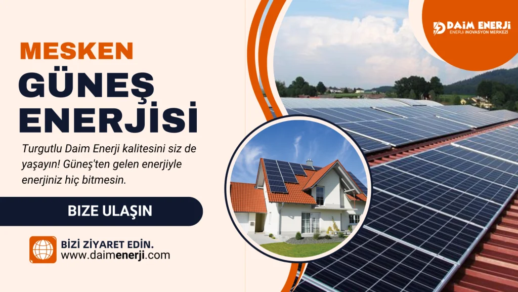 turgutlu mesken güneş enerjisi